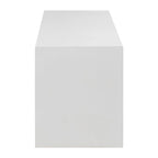 Banc cascade en béton blanc Layla 63 pouces pour intérieur/extérieur - Non disponible