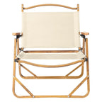 Chaise de camping avec structure en aluminium, revêtement en tissu Oxford 600D et peinture imitation bois