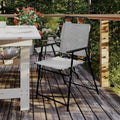 Ensemble de 2 chaises longues de patio en textilène résistant aux intempéries avec accoudoirs