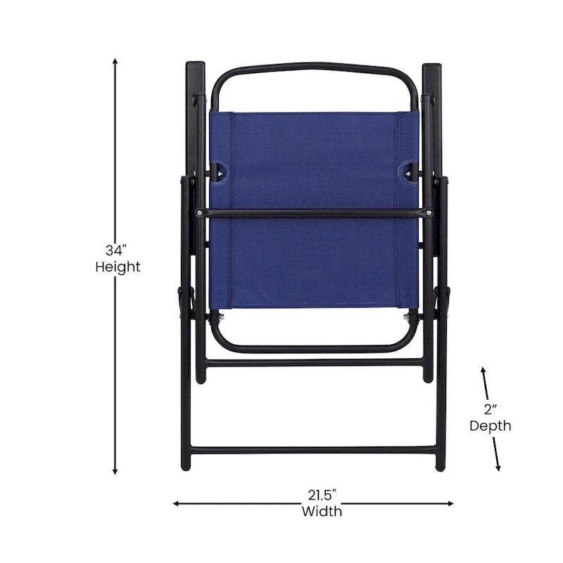 Ensemble de 2 chaises longues de patio en textilène résistant aux intempéries avec accoudoirs
