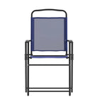 Ensemble de 2 chaises longues de patio en textilène résistant aux intempéries avec accoudoirs