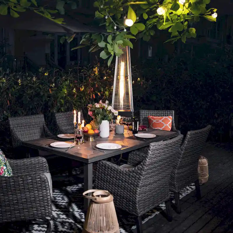 Housse extérieure Oxford pour chauffage de terrasse au propane Pyramid - Convient aux modèles de 19,68 x 19,68 x 89,37 pouces.