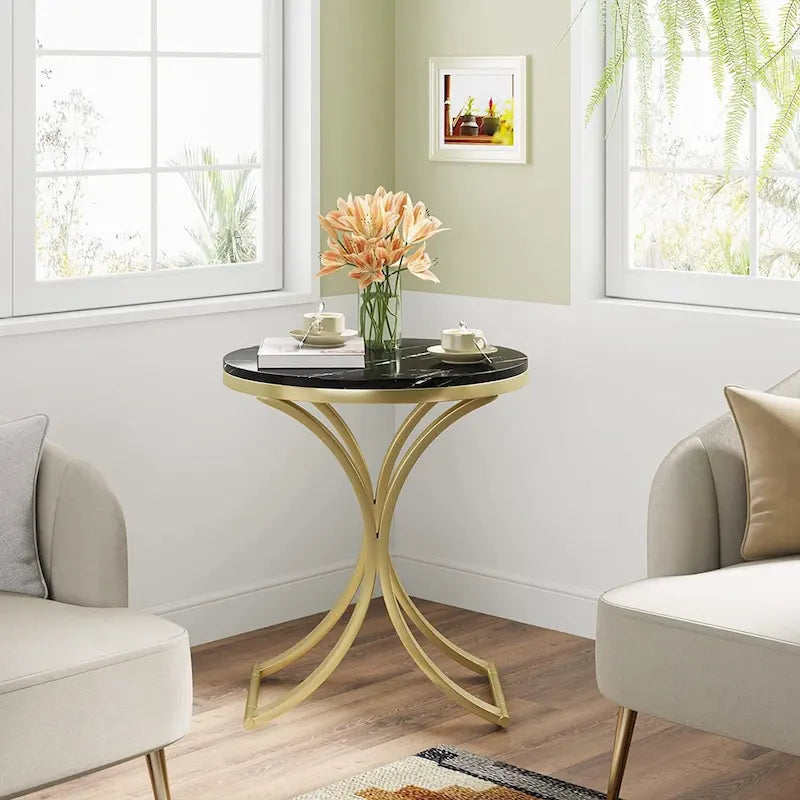 Table d'appoint petite table basse ronde moderne