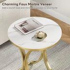 Table d'appoint petite table basse ronde moderne