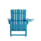 Ensemble de 4 chaises Adirondack commerciales tout temps avec porte-gobelets