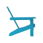 Ensemble de 4 chaises Adirondack commerciales tout temps avec porte-gobelets