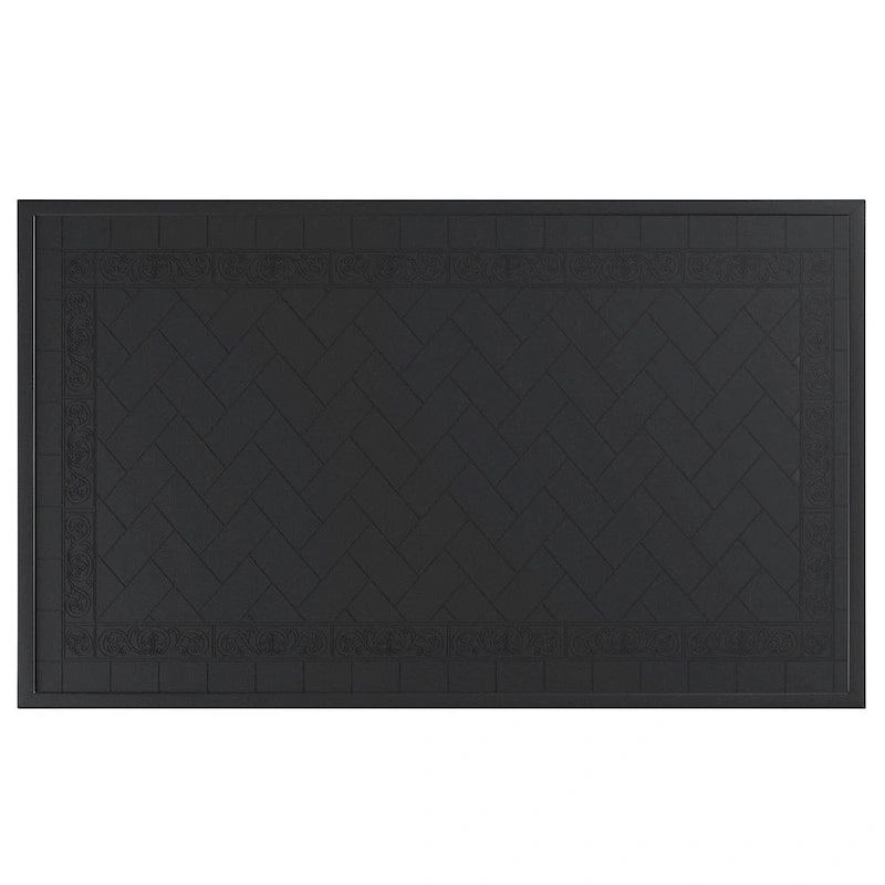 Table de salle à manger de patio en aluminium moulé L59,05 l35,43 pouces