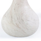 Table de salle à manger ovale Smooch Concrete sur pied central, 87 pouces, pour intérieur/extérieur