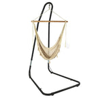 Fauteuil hamac maya Sunnydaze avec barre d'écartement en bois et support de hamac