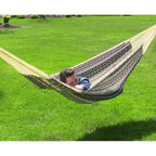 Hamac maya Sunnydaze XXL en corde épaisse et support de hamac