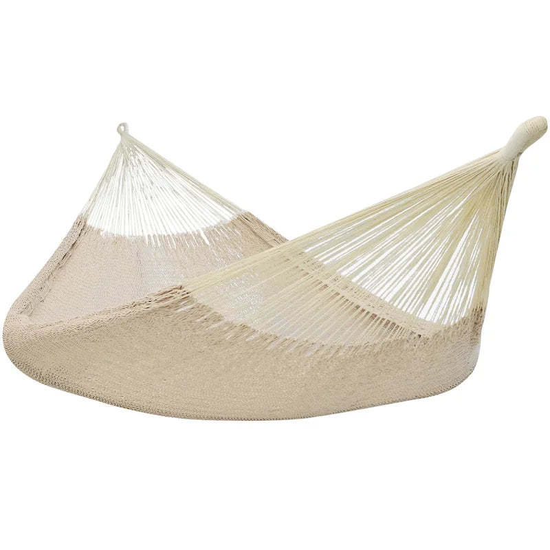 Hamac maya Sunnydaze XXL en corde épaisse et support de hamac