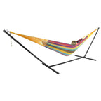 Hamac maya Sunnydaze XXL en corde épaisse et support de hamac