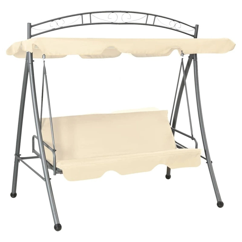 Balancelle de jardin vidaXL avec auvent et coussin