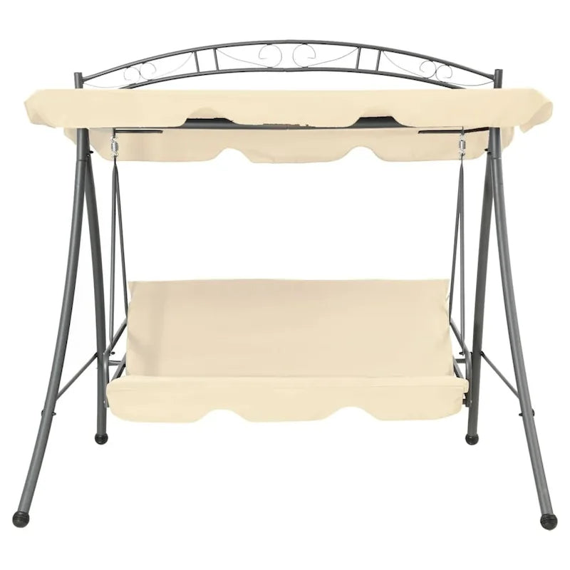 Balancelle de jardin vidaXL avec auvent et coussin