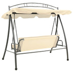 Balancelle de jardin vidaXL avec auvent et coussin