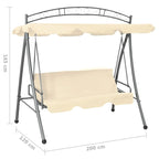 Balancelle de jardin vidaXL avec auvent et coussin