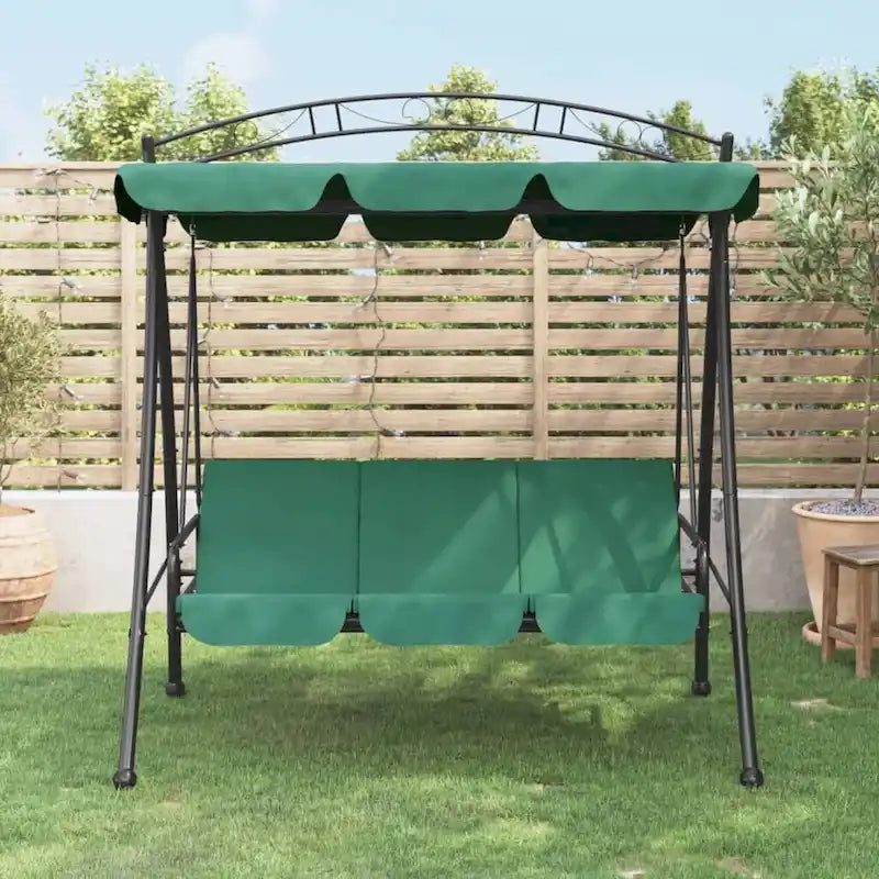 Balancelle de jardin vidaXL avec auvent et coussin