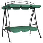 Balancelle de jardin vidaXL avec auvent et coussin