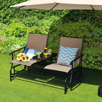 Canapé confortable 2 places pour terrasse et jardin - 57 x 28 x 38 (L x l x H)