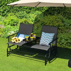 Canapé confortable 2 places pour terrasse et jardin - 57 x 28 x 38 (L x l x H)