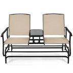 Canapé confortable 2 places pour terrasse et jardin - 57 x 28 x 38 (L x l x H)