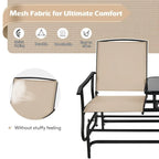 Canapé confortable 2 places pour terrasse et jardin - 57 x 28 x 38 (L x l x H)