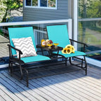 Canapé confortable 2 places pour terrasse et jardin - 57 x 28 x 38 (L x l x H)