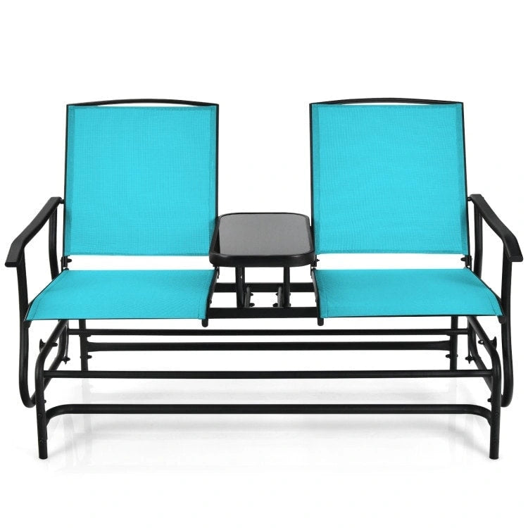 Canapé confortable 2 places pour terrasse et jardin - 57 x 28 x 38 (L x l x H)