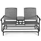 Canapé confortable 2 places pour terrasse et jardin - 57 x 28 x 38 (L x l x H)