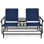 Canapé confortable 2 places pour terrasse et jardin - 57 x 28 x 38 (L x l x H)
