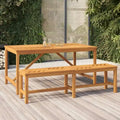 Banc de patio vidaXL en bois massif d'acacia