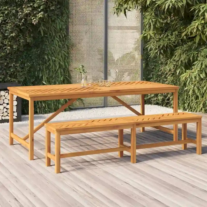 Banc de patio vidaXL en bois massif d'acacia