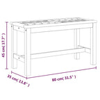 Banc de patio vidaXL en bois massif d'acacia