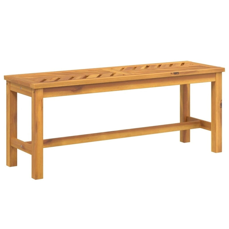 Banc de patio vidaXL en bois massif d'acacia