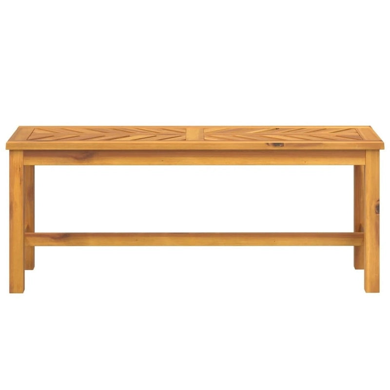 Banc de patio vidaXL en bois massif d'acacia