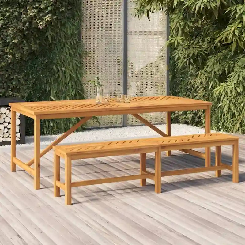 Banc de patio vidaXL en bois massif d'acacia