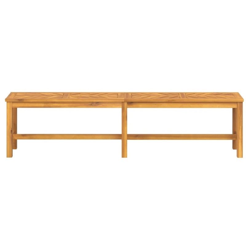 Banc de patio vidaXL en bois massif d'acacia