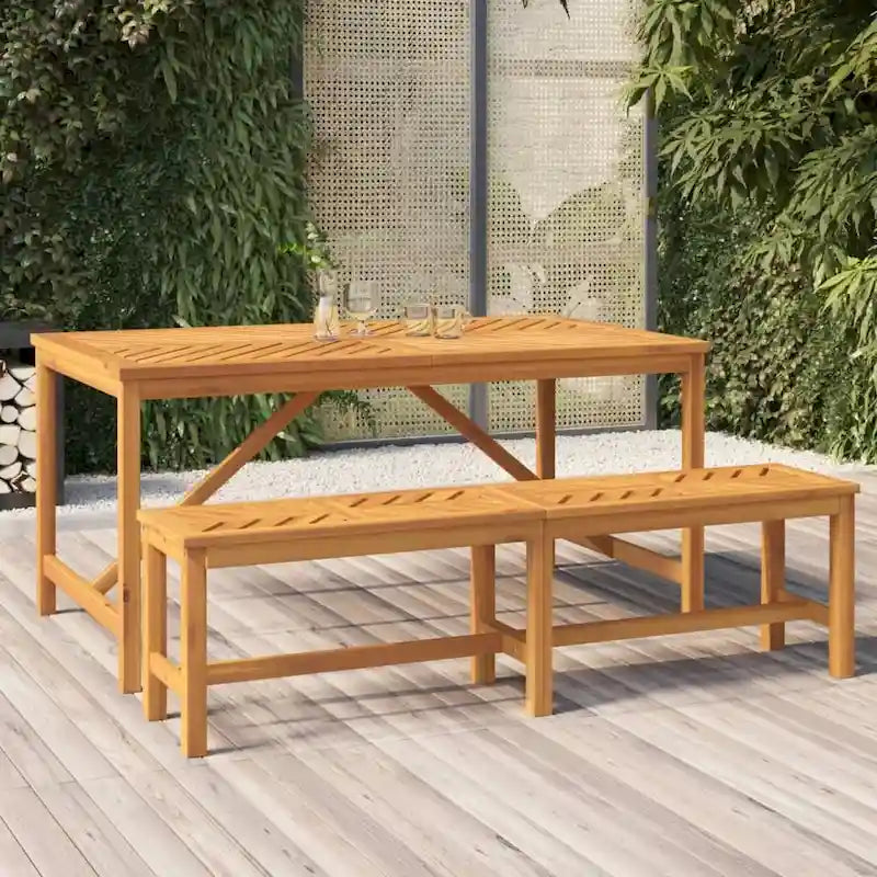 Banc de patio vidaXL en bois massif d'acacia