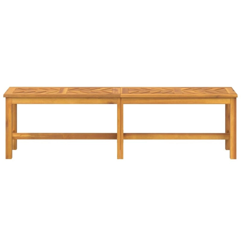 Banc de patio vidaXL en bois massif d'acacia