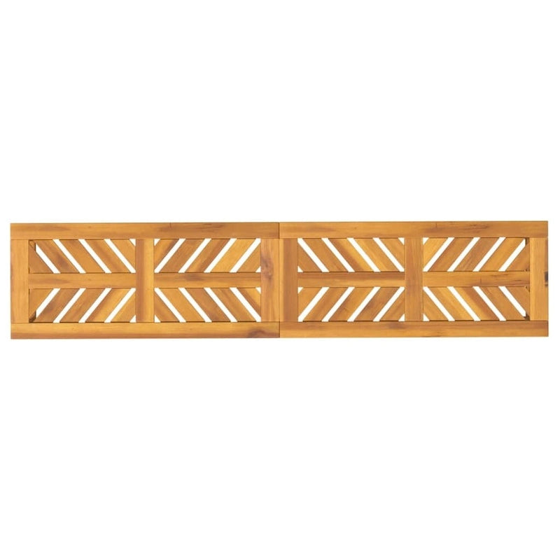Banc de patio vidaXL en bois massif d'acacia