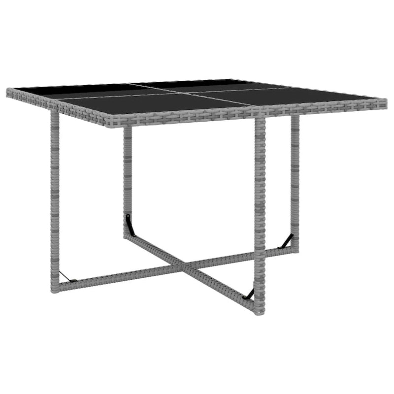 Ensemble de salle à manger d'extérieur vidaXL 9 pièces, table et chaises, mobilier en rotin synthétique - 42,9 x 42,9 x 29,1