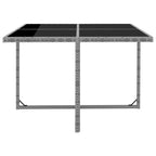 Ensemble de salle à manger d'extérieur vidaXL 9 pièces, table et chaises, mobilier en rotin synthétique - 42,9 x 42,9 x 29,1