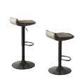Tabouret de bar d'extérieur Max 34 pouces, en résine tressée noire, pliable, lot de 2