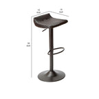 Tabouret de bar d'extérieur Max 34 pouces, en résine tressée noire, pliable, lot de 2