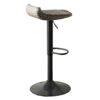 Tabouret de bar d'extérieur Max 34 pouces, en résine tressée noire, pliable, lot de 2