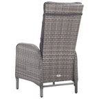 Ensemble bistro de patio vidaXL en bois d'acacia massif, 3 pièces, rotin synthétique multicolore - 16,3 x 16,3 x 16,9