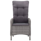 Ensemble bistro de patio vidaXL en bois d'acacia massif, 3 pièces, rotin synthétique multicolore - 16,3 x 16,3 x 16,9