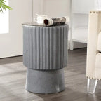 Table d'appoint tambour Art Déco moderne Kline 19, par JONATHAN Y