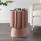 Table d'appoint tambour Art Déco moderne Kline 19, par JONATHAN Y