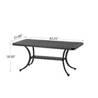 Ensemble de canapé d'angle de patio Elm Plus 2 pièces en aluminium moulé avec coussins beiges
